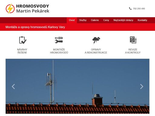 instalace, opravy a revize bleskosvodů karlovy vary, chyše, bochov, nejdek, ostrov, toužim, žlutice a okolí