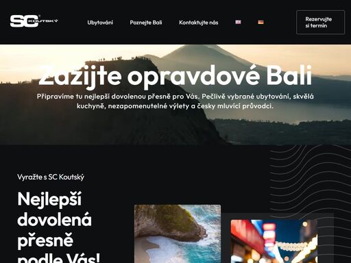plánujte svou dovolenou snů bez cestovky! nabízíme pečlivě vybrané ubytování, výlety na míru, spolehlivé transfery a dopravu, a česky mluvící průvodce. poznejte exotické destinace s profesionální péčí a individuálním přístupem. exotickedestinace.cz – vaše cesta k nezapomenutelným zážitkům.