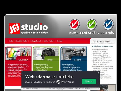kameraman, fotograf, grafik, svatba, video, svatební video, svatební fotografie, reklama, jiří frank jaroš, jfj studio