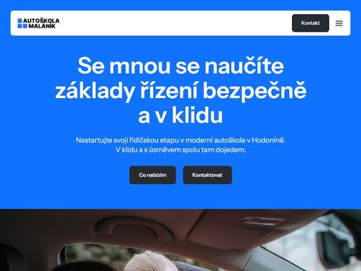 se mnou se naučíte základy řízení bezpečně a v klidu. nastartujte svoji řidičskou etapu v moderní autoškole v hodoníně.