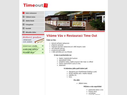 restaurace time out v brně řečkovicích nabízí nejen českou kuchyni, ale i exotická jídla, speciality a zejména polední meníčka.