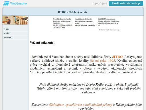 úklidový servis pro východní čechy