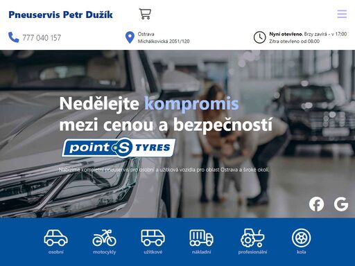 nabízíme kompletní pneuservis pro osobní a užitková vozidla pro ostravu a široké okolí.