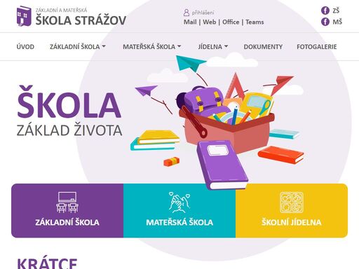 mateřská a základní škola strážov