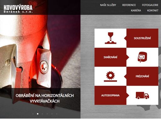 kovovýroba beránek se zabývá převážně kusovou a malosériovou výrobou dílů, ale i svařováním (ocel, nerez, hliník) a autodopravou.