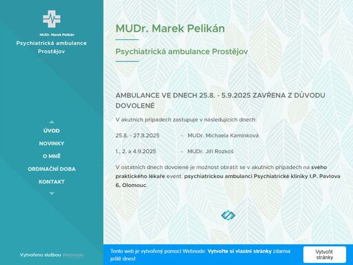 psychiatrická ambulance prostějov