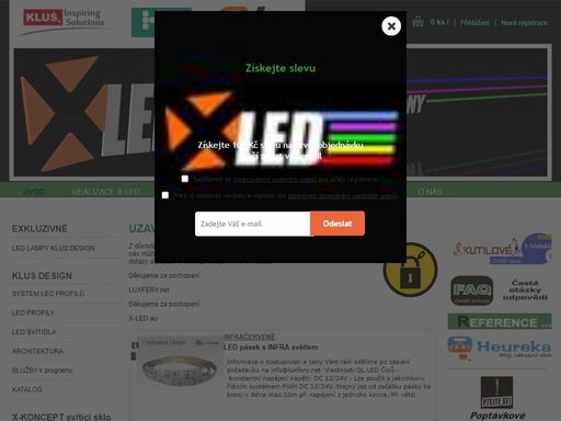 e-shop x-led - sortiment led světelných zdrojů,program x-koncept
