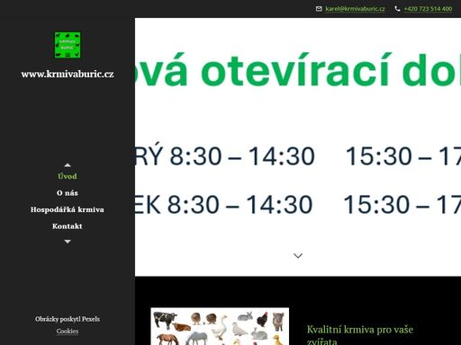 kvalitní krmiva pro vaše zvířata