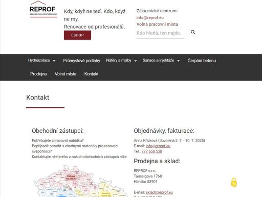 kontakt - profesionální hydroizolační a sanační systémy. výhradní dovozce maris polymers.