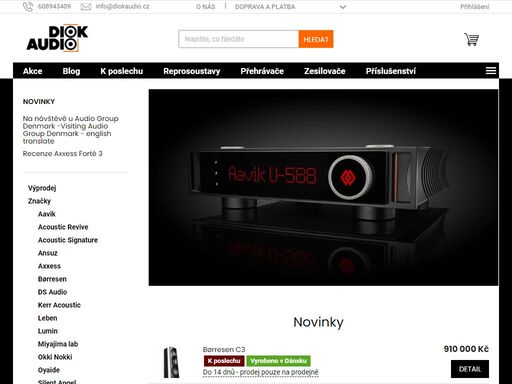 to nejlepší z hifi a highend elektroniky, 2 velké poslechové místnosti. špičkové reprosoustavy, gramofony, streamery, zesilovače. neposlouchejte hluk ale zvuk