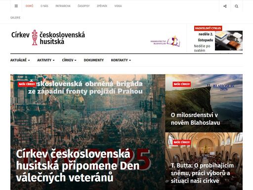 cčsh, ccsh.cz, ccsh, církev, církev československá, církev československá husitská, husiti, husitská církev třetí největší křesťanská církev v české republice, oficiální stránky ústřední rady v praze