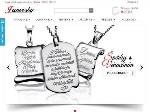 internetový obchod šperky janovský, nabízí prodej šperků a bižuterie. kvalitní české šperky za skvělé ceny.