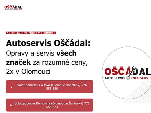 ;autoservis 2x přímo v olomouci;
