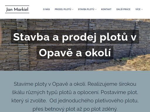 stavíme ploty a montujeme ploty v opavě a okolí. nabízíme výběr ze široké škály různých typů  plotů a oplocení.