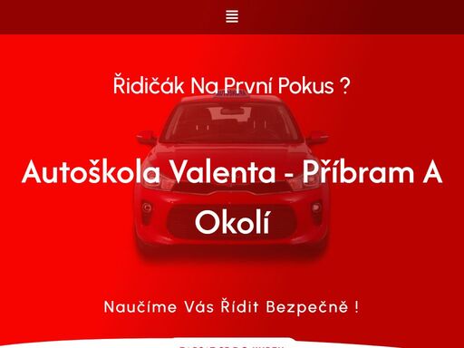 hlavní stránka - autoškola-valenta v příbrami je lety prověřená autoškola co vás naučí se spolehlivě a bezpečně pohybovat na silnicích !