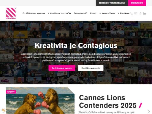 contagious je pro ty, kteří hledají konkurenční výhody v kreativitě a inovacích.