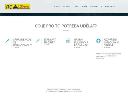 servis v oblastech správy objektů