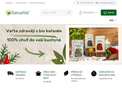 nakupujte kvalitní koření, se kterým bude vaření radost. bez přidané soli, bio kvalita a praktické balení. u objednávky nad 1 000 kč doprava zdarma!