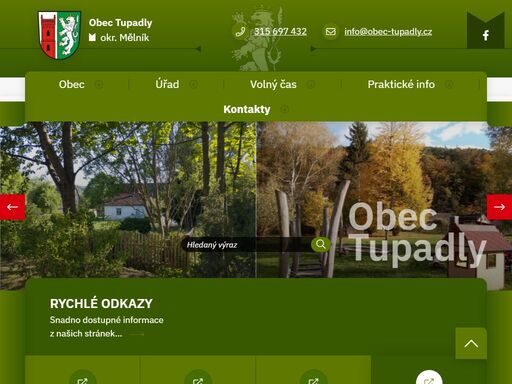 oficiální stránky obce tupadly