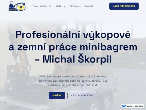 nabízíme široké spektrum služeb v okolí náchoda od výkopů základových pásů po úpravy terénu, vše s důrazem na kvalitu a spolehlivost.