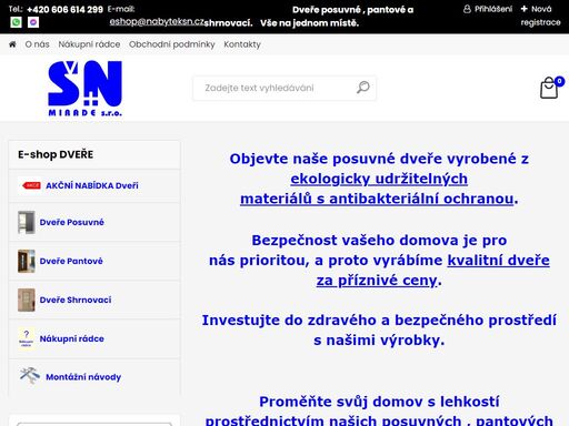 výroba posuvných dveří prodej pantových i shrnovacích dveří pro váš domov. kvalitní design a funkčnost pro každý interiér. nakupujte online. vyberte si ty nejlepší posuvné , pantové i shrnovací dveře pro váš prostor.