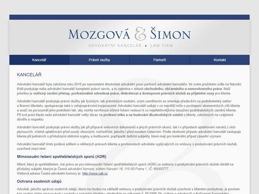 mozgová - šimon - law firm