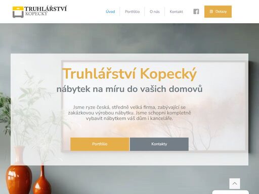 truhlářství kopecký chodov vám nabízí kvalitně zpracovaný nábytek na míru. pracujeme v celém karlovarském kraji. na míru vám zhotovíme, kuchyňskou linku, skříně, komody, postele, dětské pokoje a další.