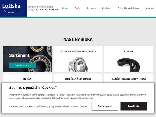 jsme česká obchodní společnost zabývající se nákupem a prodejem ložisek všech typů a rozměrů, autoložisek, příslušenství ložisek a mazací techniky.