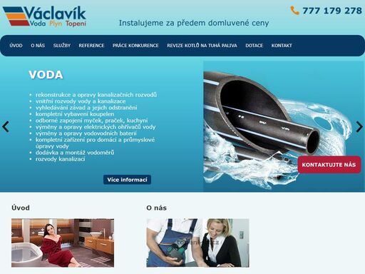 kvalitní instalatérské, topenářské a plynařské služby. poradíme si s vodou, plynem, topením, haváriemi, automatickými kotlemi a s čístěním kanalizací.