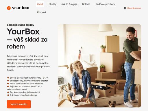 trápí vás hromady věcí, které už není kam uložit? pronajměte si vlastní skladový box a zbavte se nepořádku. moderní samoobslužné sklady yourbox přímo v praze.