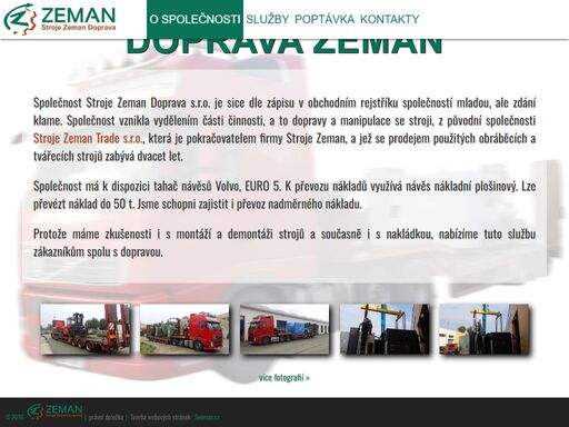 doprava zeman.