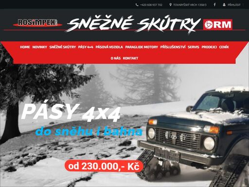 výhradní dovozce sněžných skútrů tajga, tiksy, patrul, buran pro střední evropu. servisní síť po celé čr. homologace v čr. nabízíme vám nové pracovní sněžné skútry se zárukou, možností odpočtu dph a leasingu