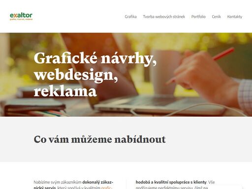 dokonalý zákaznický servis, spočívající v kvalitním grafickém návrhu, flexibilní komunikaci, včasném a bezchybném zpracování zakázky, přijatelné ceně a mimořádné péči o klienta.