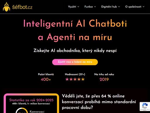 získejte ai obchodníka, který nikdy nespí. 400+ klientů. na trhu od 2019.