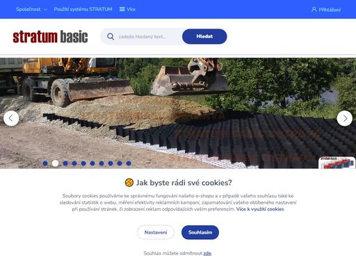 stavebnictví - stratum geobuňky/geocells/zvyšování únosnosti podloží, protierozní a protipovodňová opatření
