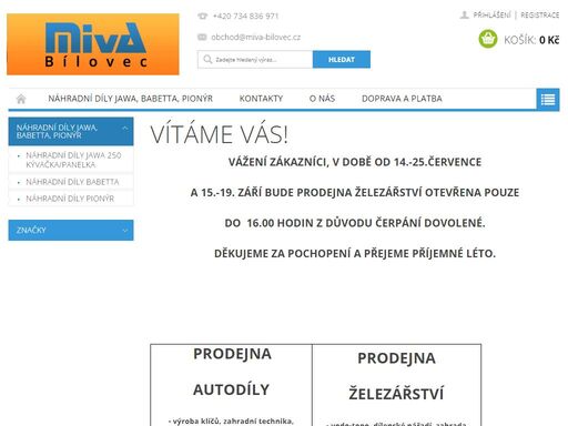 www.miva-bilovec.cz