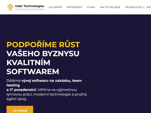 habr technologies s.r.o. - umíme podpořit růst vašeho byznysu kvalitním softwarem.