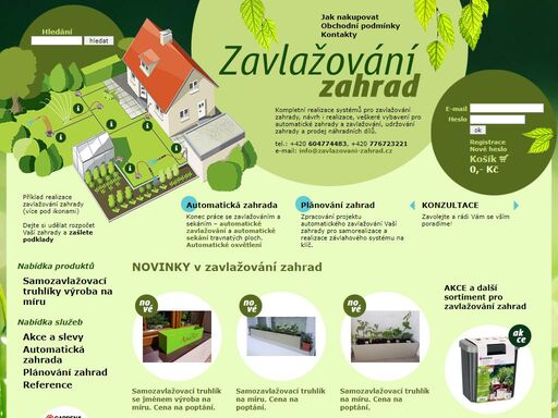 zavlažování zahrad
