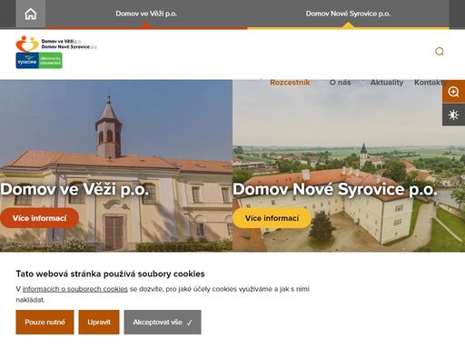 domov ve věži, domov nové syrovice, příspěvková organizace kraje vysočina