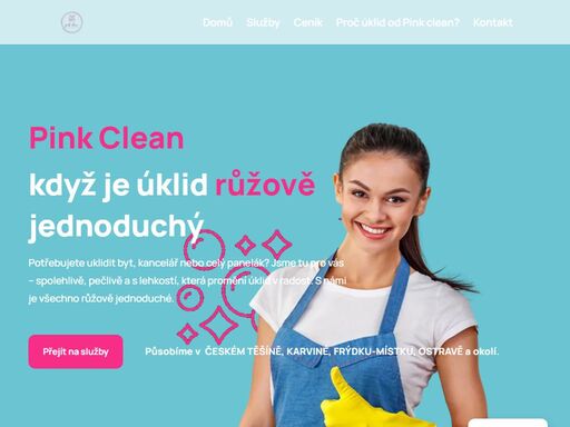 spolehlivý a šetrný úklid bytů, domů, kanceláří i společných prostor. pink clean – český těšín, karviná, frýdek-místek, ostrava a okolí.