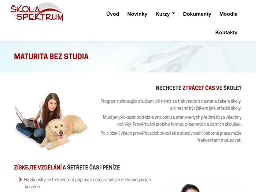 maturitní online studium při zaměstnání, na mateřské i ze zahraničí. obchodní akademie, podnikání, sociální činnost a maturita bez studia pro ty, kteří nechtějí čekat.