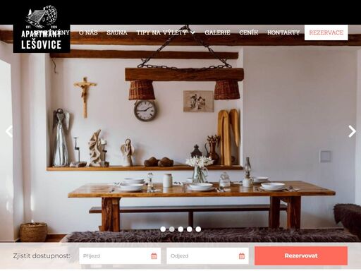 www.apartmanylesovice.cz