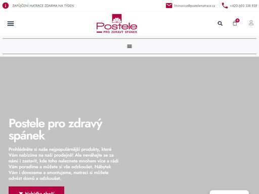 objevte široký výběr kvalitních postelí a matrací pro váš pohodlný a zdravý spánek. navštivte nás ještě dnes v českých budějovicích.