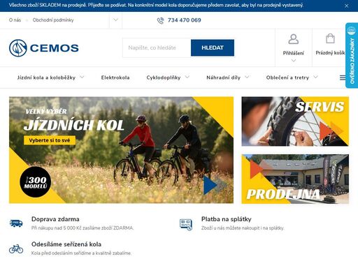 online prodej jízdních kol s vlastním cyklo servisem a provozovnou. prodáváme nejen silniční a horská kola, ale i doplňky na kolo a oblečení. prodej mobilních telefonů kaznějov (plzeň).