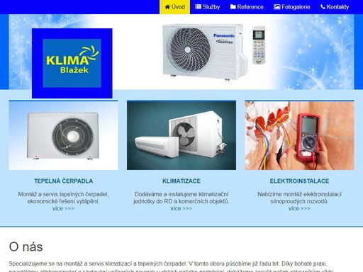 montáž a servis klimatizací a tepelných čerpadel, silnoproudé instalace v sušici a okolí.
