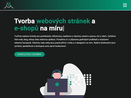 jsme it společnost, která tvoří kvalitní webové stránky a e-shopy na míru. našimi přednostmi jsou dostupná cena a přátelský přístup. rádi pomůžeme i tobě!
