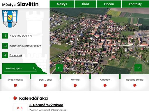 městys slavětín