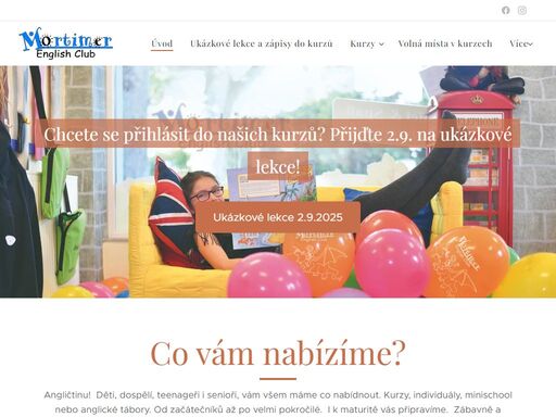 angličtina pro děti slaný, mortimer slaný, mortimer english club, angličtina ve slanémdospělé i seniory. od začátečníků po pokročilé. s námi vás angličtina bude bavit!