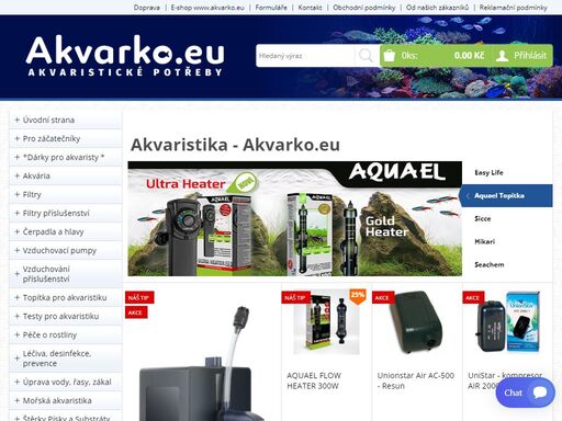 největší internetový obchod s akvaristikou v čr a sk. veškerý sortiment pro akvaristy - akvária, stolky, filtry, světla, krmiva, příslušenství, rostliny a mnoho dalšího!