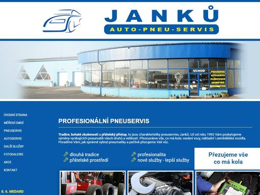 kamionová doprava
pneuservis osobních i nákladních pneu -protektorování,mobilní pneuservis,plnění autoklimatizací osobních i nákladních automobilů.